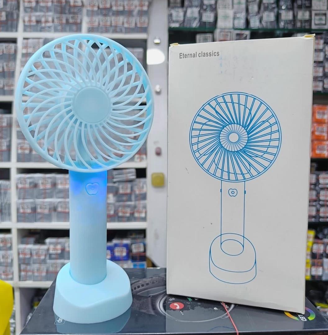 Hand fan - blue