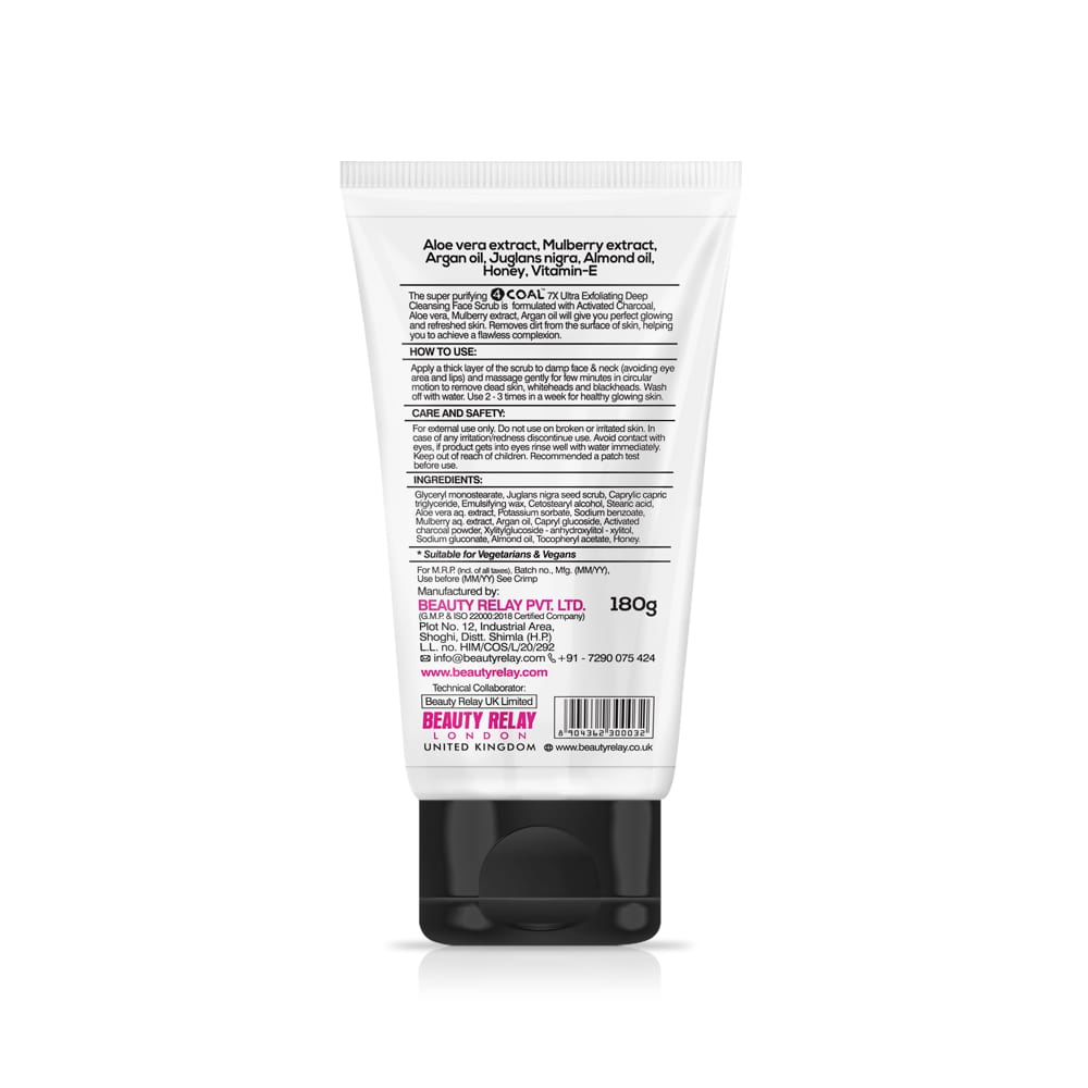 Activated Charcoal Face Scrub - 180g