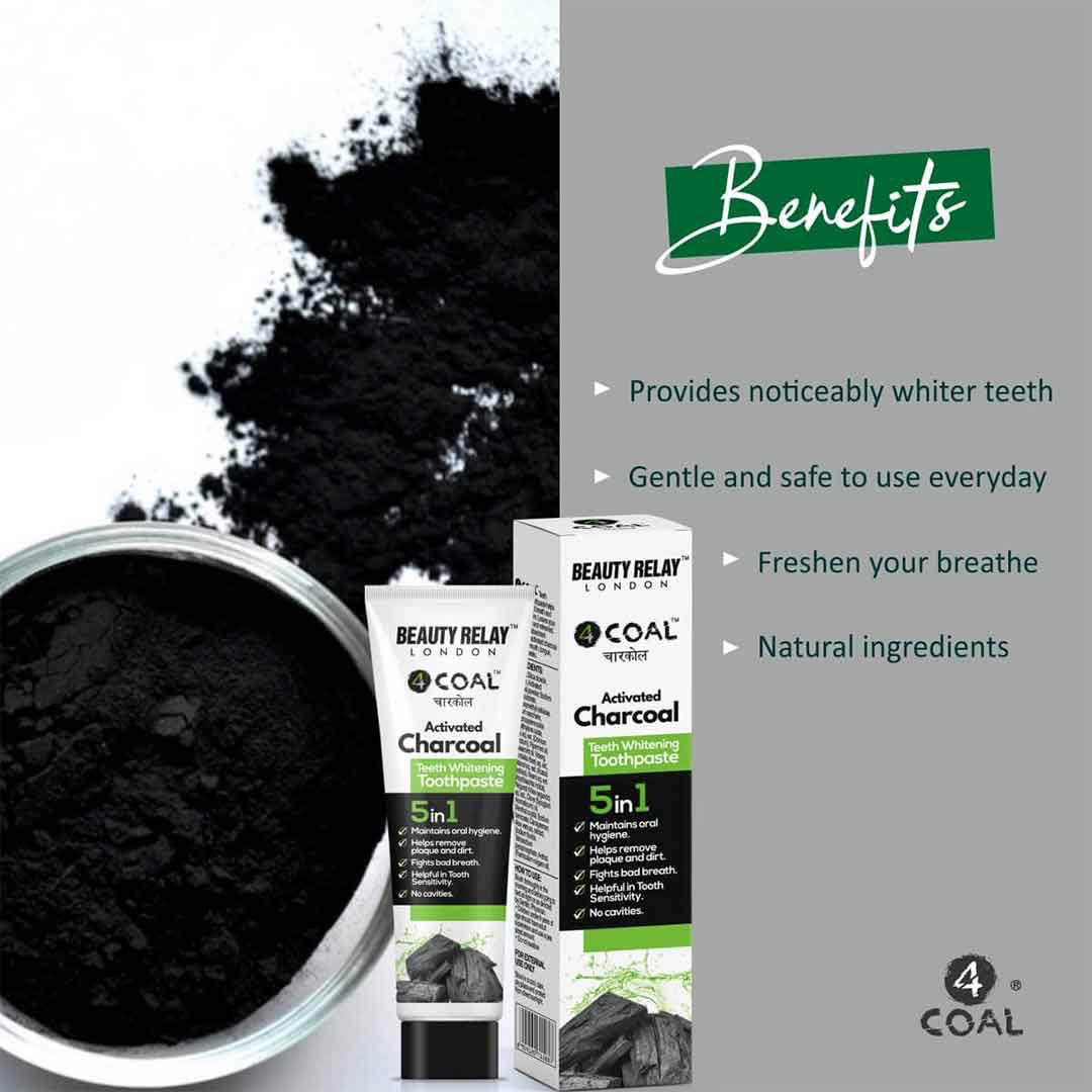 Activated Charcoal Teeth Whitening Toothpaste