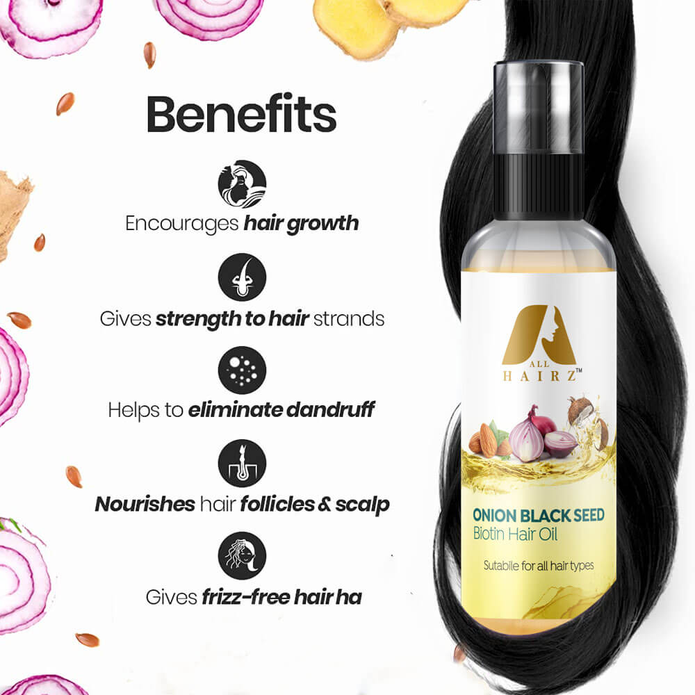 Onion Black Seed Biotin Hair Oil