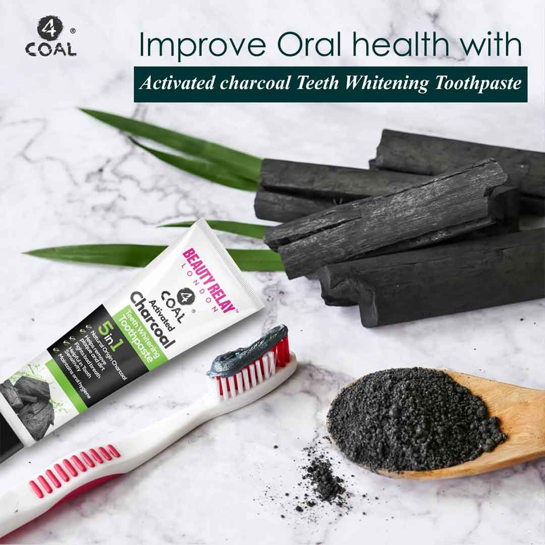 Activated Charcoal Teeth Whitening Toothpaste