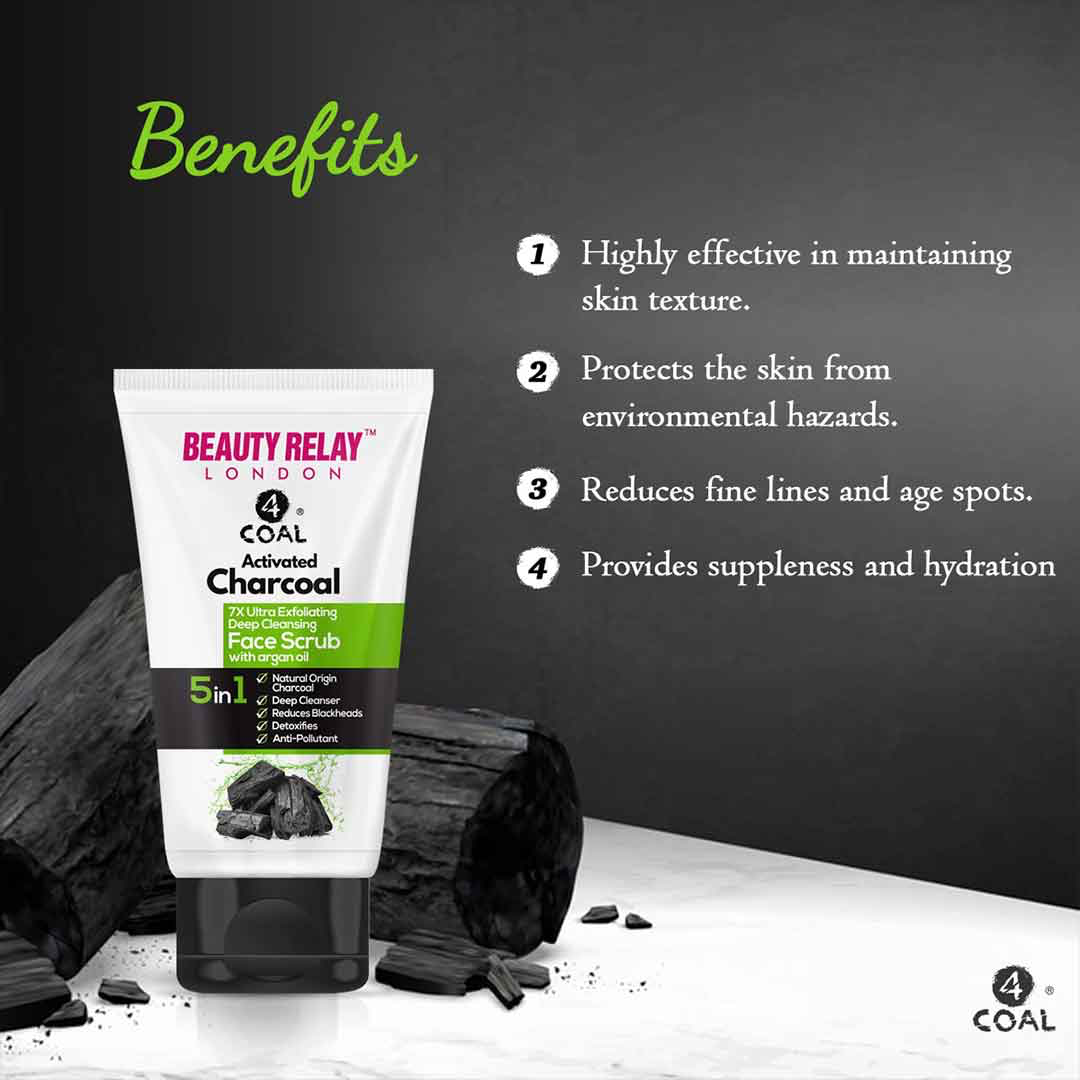 Activated Charcoal Face Scrub - 180g